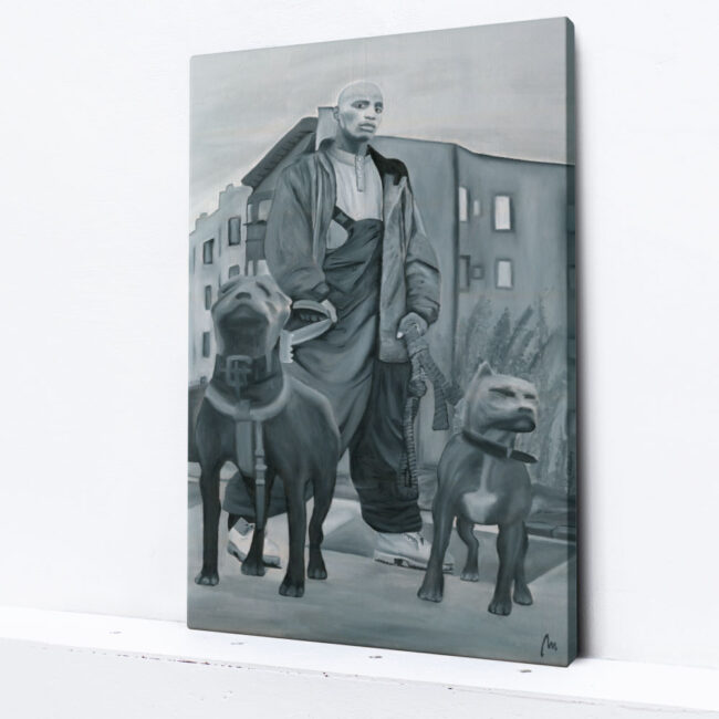 artwork of DMX, painting of DMX