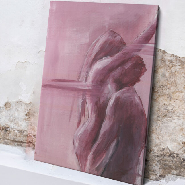 love couple painting pink