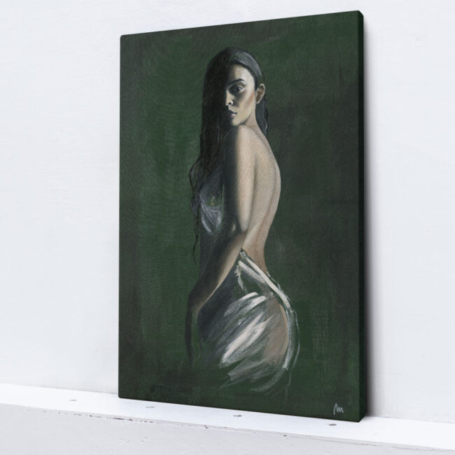 artwork of Sabrina Claudio, painting of woman