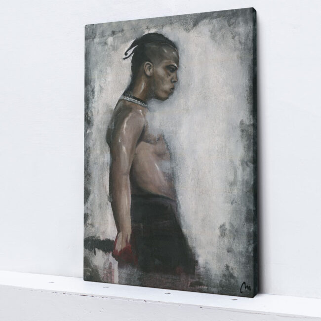 painting of XXXtentacion, artwork of xxxtentacion