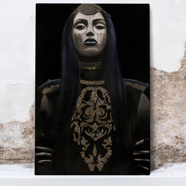 black art, woman art, art for sale, painting on canvas, art wall, interior art