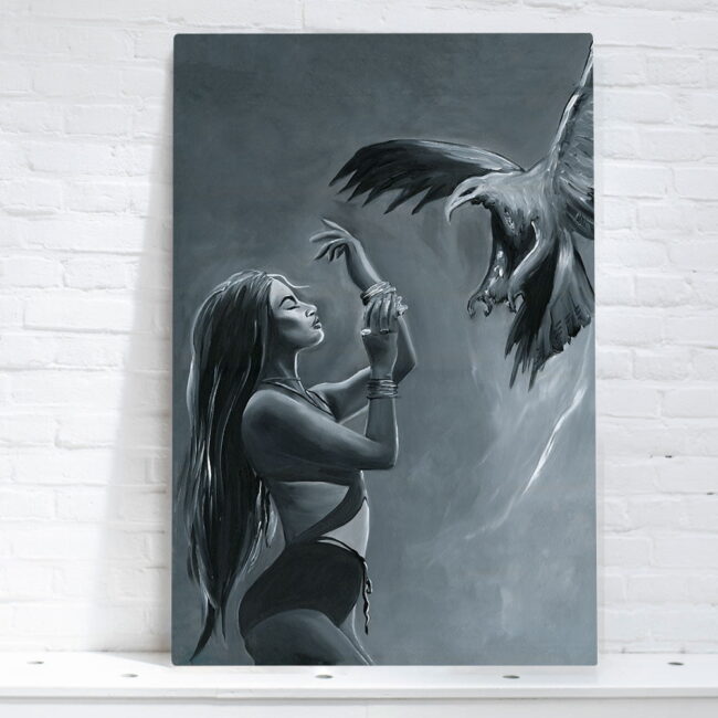 wall art woman painting