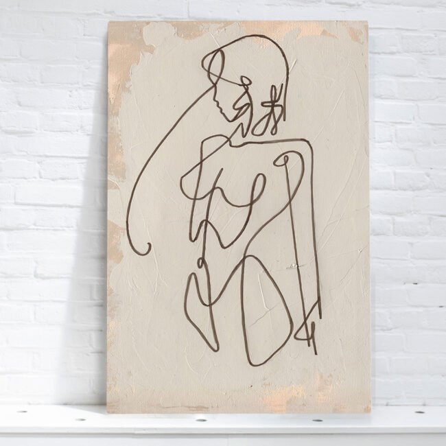 artwork woman lines