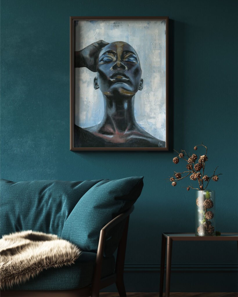 woman face paintings